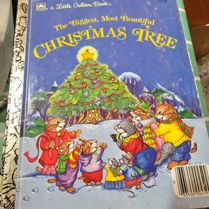 Vintage Little Golden Book The biggest most beautiful Christmas tree